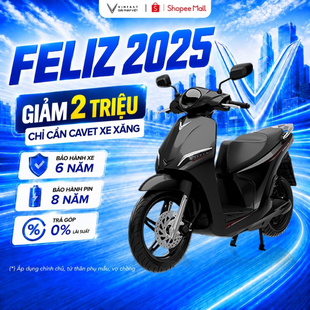 Xe Máy Điện VinFast Feliz 2025 | BigBuy360 - bigbuy360.vn
