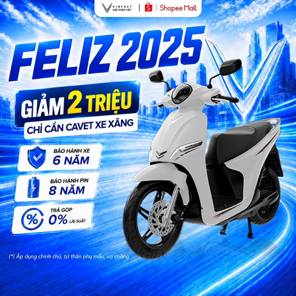 Xe Máy Điện VinFast Feliz 2025 | BigBuy360 - bigbuy360.vn