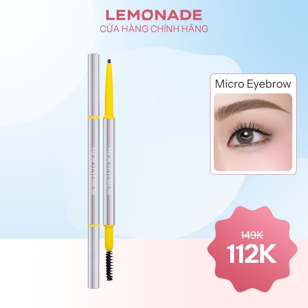 Chì kẻ mày siêu mảnh lâu trôi Lemonade Micro Eyebrow 0,1g