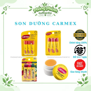 [CÓ TÁCH SET] Set 3 cây son dưỡng Carmex Lip Balm mua sale US