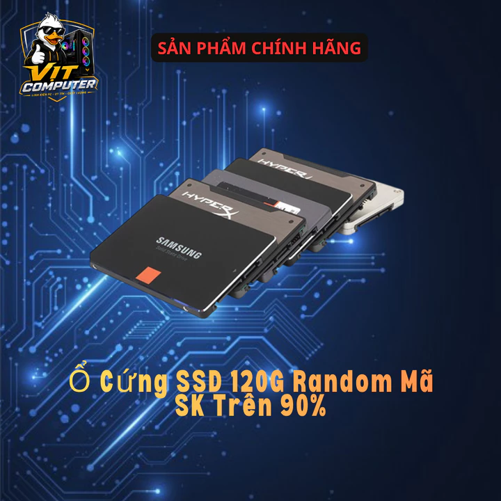 Ổ Cứng SSD 120GB 2.5 Inch SATA 3 Sức Khỏe Trên 90% (Random Mã) – Ổ Cứng SSD Máy Tính PC Laptop Tăng Tốc Hệ Thống Tối Đa
