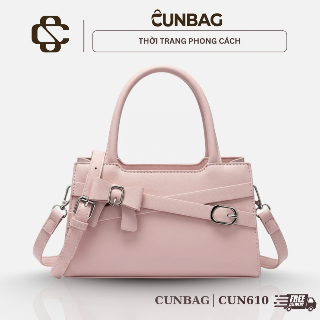 Túi Xách Nữ Rabbit Hai Quai Dáng Hộp Phong Cách Hàn Quốc Dễ Thương CUN610