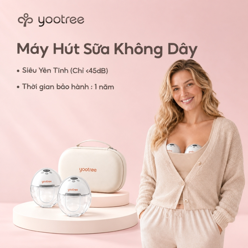 Máy hút sữa không dây yootree Y5 Máy Hút Sữa Điện hút nhẹ nhàng Thích hợp cho bà mẹ đang cho con bú