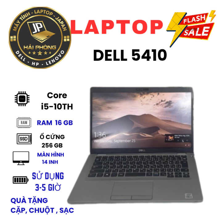 Dell Latitude 5410 i5 Gen 10, sắc nét, thiết kế mỏng nhẹ bền bỉ chuẩn doanh nhân