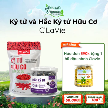 Kỷ Tử/ Hắc Kỷ Tử Hoang Dã C'LaVie Tăng Cường Hệ Miễn Dịch, Chống Oxy Hóa - Natural Market