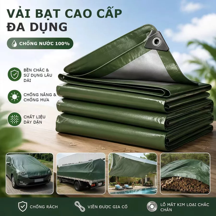 Bạt che đa năng loại dày chống thấm và che nắng UV