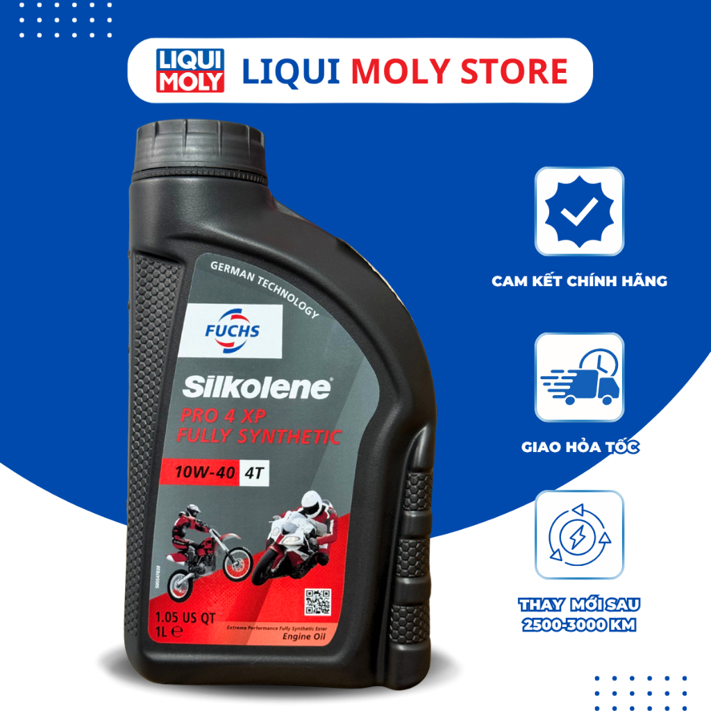 Dầu nhớt tổng hợp cao cấp Fuchs Silkolene Pro 4 XP 10w40