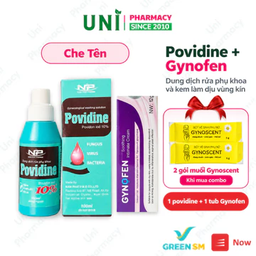 (Chính hãng ) Combo Chăm Sóc Vùng Kín Dung Dịch Vệ Sinh Phụ Khoa Povidine, Gynofen - Giảm Ngứa, Phòng Phụ Khoa