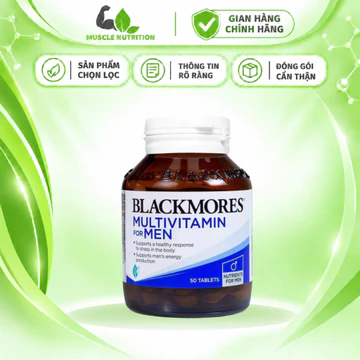 [HÀNG CTY] Blackmores Multivitamin For Men Vitamin Tổng Hợp Cho Nam, Bổ Sung Vitamin Khoáng Chất