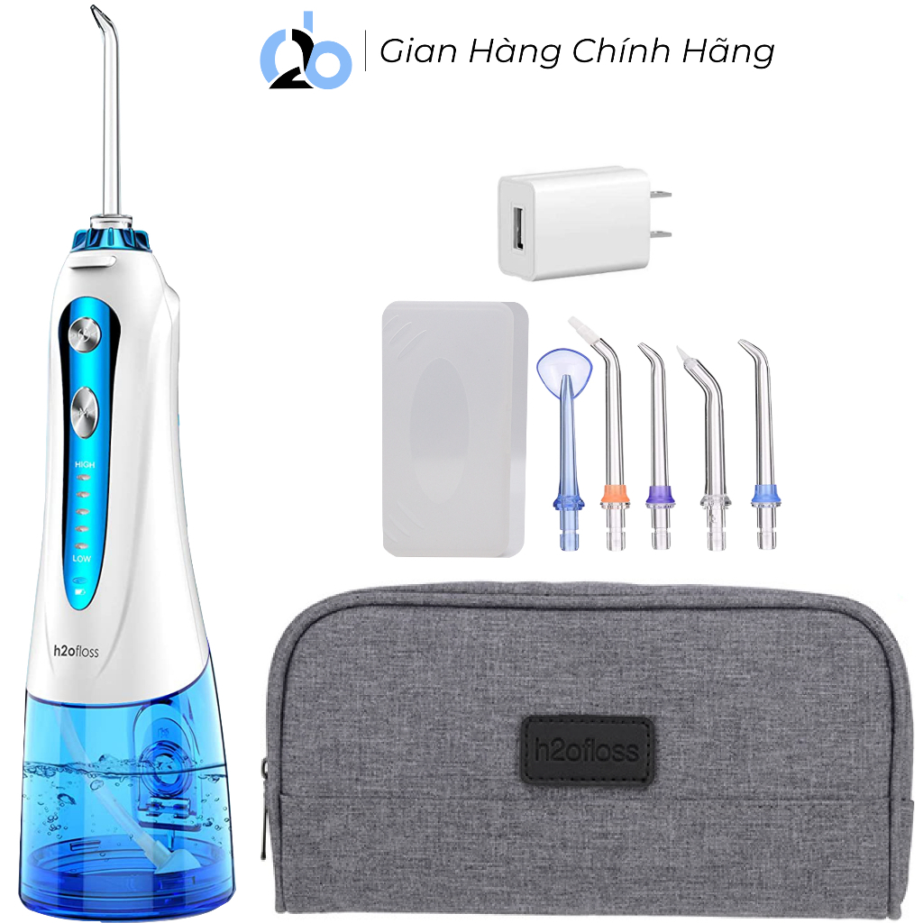 Tăm nước cầm tay h2ofloss hf9p 2026. Vệ sinh răng miệng, cực kì hữu dụng cho niềng răng, vôi răng, làm trắng răng