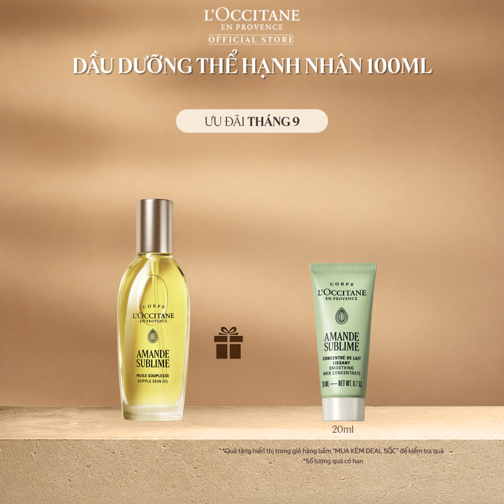 Dầu Dưỡng Thể Hạnh Nhân L'Occitane Almond Supple Skin Oil 100ml