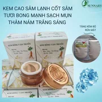 kem sâm tái tạo sệt kem peel da sạch mụn nám tàn nhang