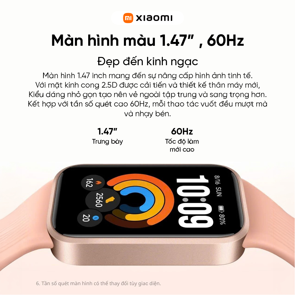 Đồng hồ thông minh Xiaomi Band 11 Active | Màn hình 1.47 inch| Hỗ trợ 50 chế độ thể thao| Pin 300mAh | BigBuy360 - bigbuy360.vn