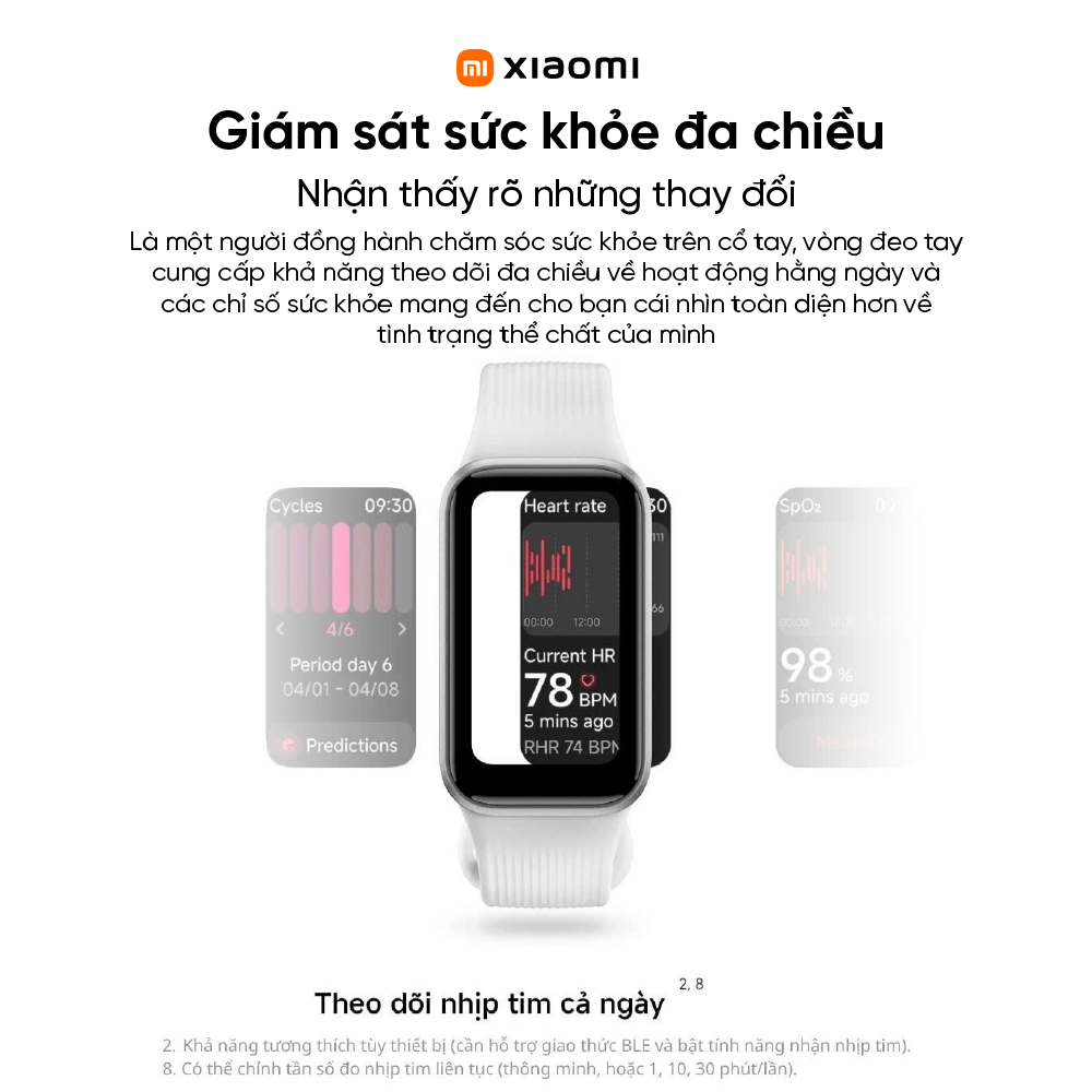 Đồng hồ thông minh Xiaomi Band 11 Active | Màn hình 1.47 inch| Hỗ trợ 50 chế độ thể thao| Pin 300mAh | BigBuy360 - bigbuy360.vn