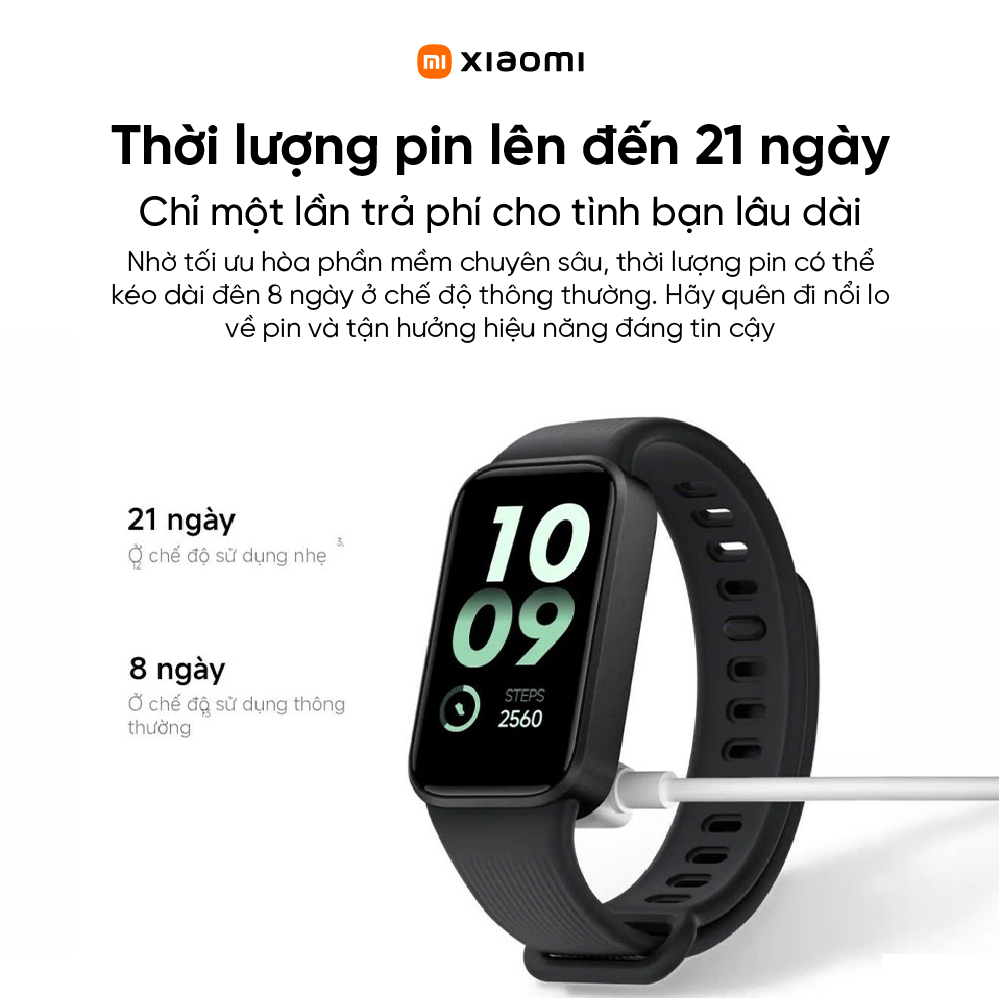 Đồng hồ thông minh Xiaomi Band 11 Active | Màn hình 1.47 inch| Hỗ trợ 50 chế độ thể thao| Pin 300mAh | BigBuy360 - bigbuy360.vn