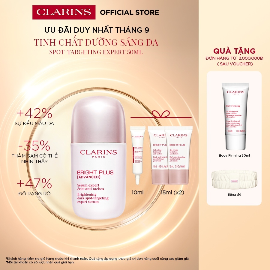 Tinh Chất Dưỡng Sáng Da Clarins Bright Plus [Advanced] Brightening Dark Spot-Targeting Expert Serum 50ml