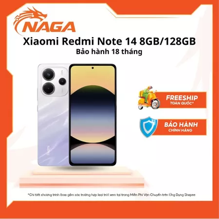 Điện thoại Xiaomi Redmi Note 14 8GB/128GB - Bảo Hành Chính hãng 18 tháng