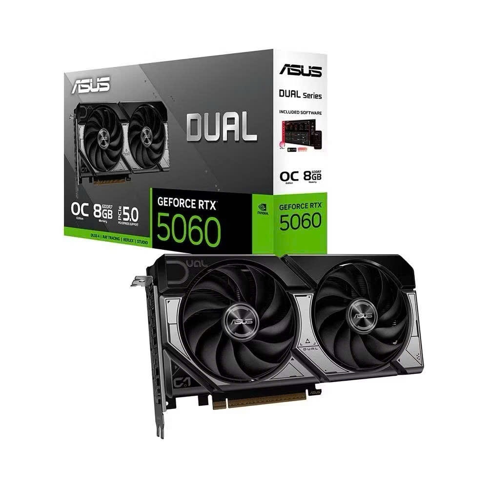 VGA CARD MÀN HÌNH ASUS Dual GeForce RTX 5060 8GB GDDR7 - BẢO HÀNH 36 THÁNG