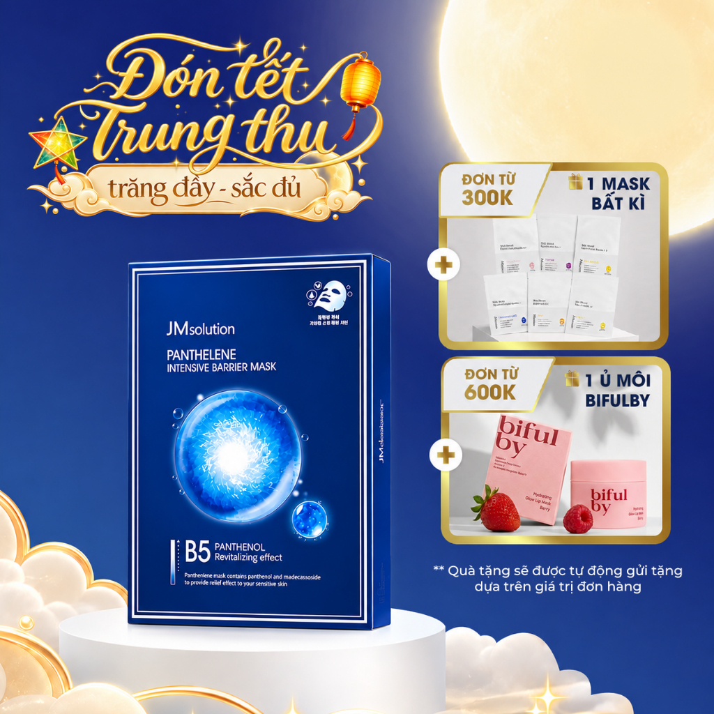 [JM] Panthelene Intensive Barrier Mask - Mặt nạ B5 phục hồi hàng rào bảo vệ da chuyên sâu