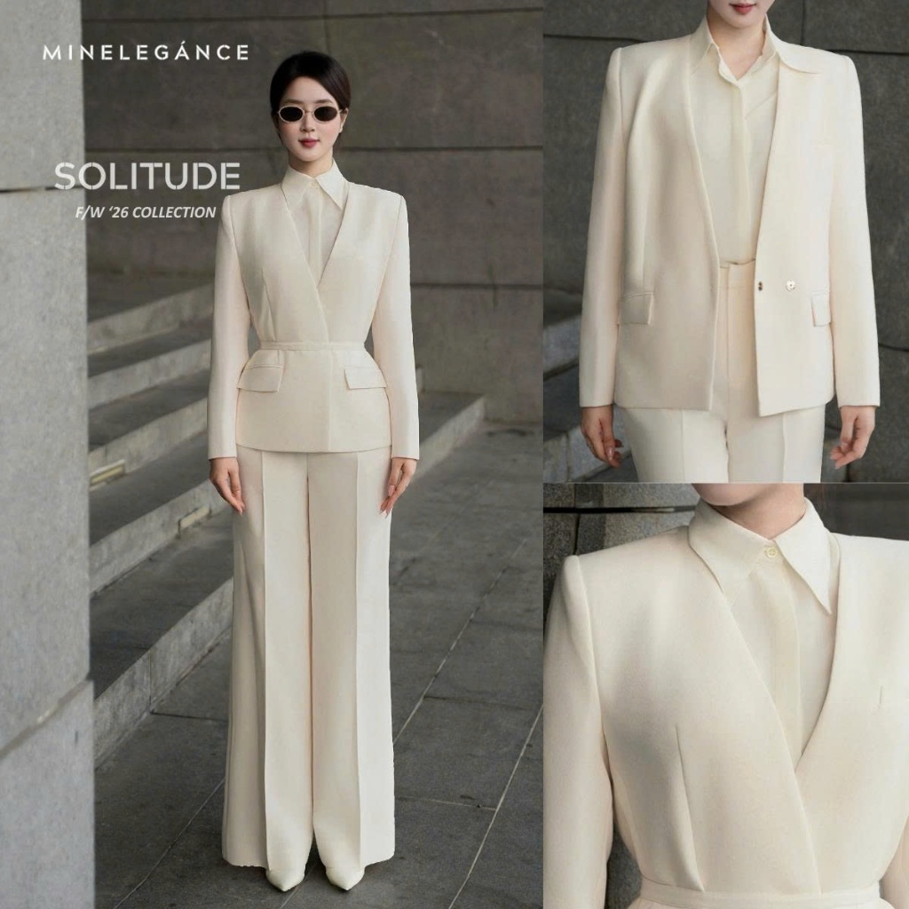MINELEGÁNCE | SET ÁO VEST & QUẦN ỐNG ĐỨNG CÔNG SỞ, SANG TRỌNG - MIN189