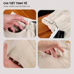 Quần short nam MONO KAKI BAMI HOME BM, chất kaki cotton ít nhăn, form trên gối dễ phối đồ QK16 — ảnh 7