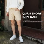 Quần short nam MONO KAKI BAMI HOME BM, chất kaki cotton ít nhăn, form trên gối dễ phối đồ QK16 — ảnh 2
