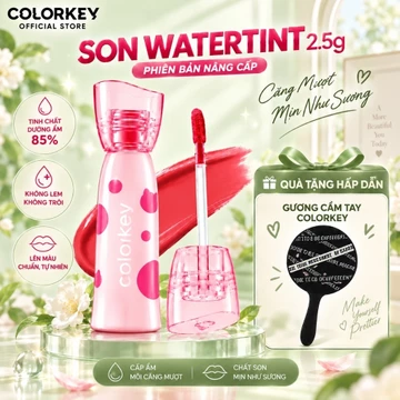[MỚI] Son COLORKEY Water Tint Phiên Bản Pokky Mao Nâng Cấp Dưỡng Ẩm Không Khô Môi Bền Màu Lâu Trôi