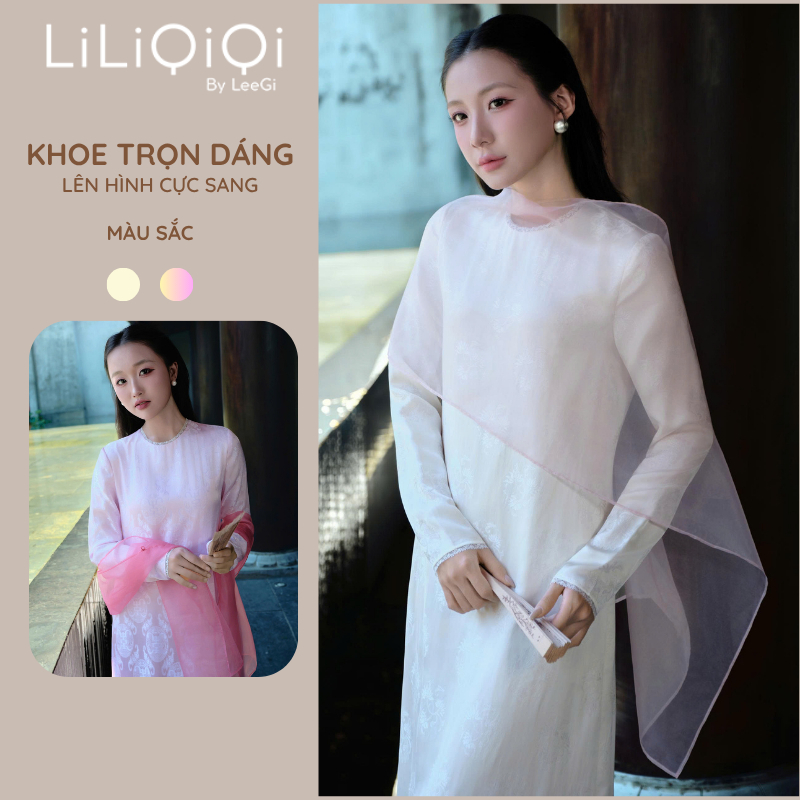 Váy Suông Hoạ Tiết Gấm Tôn Dáng Mềm Mại Tạo Sự Thanh Lịch Sang Trọng  LiLiQiQi By LeeGi - VL38