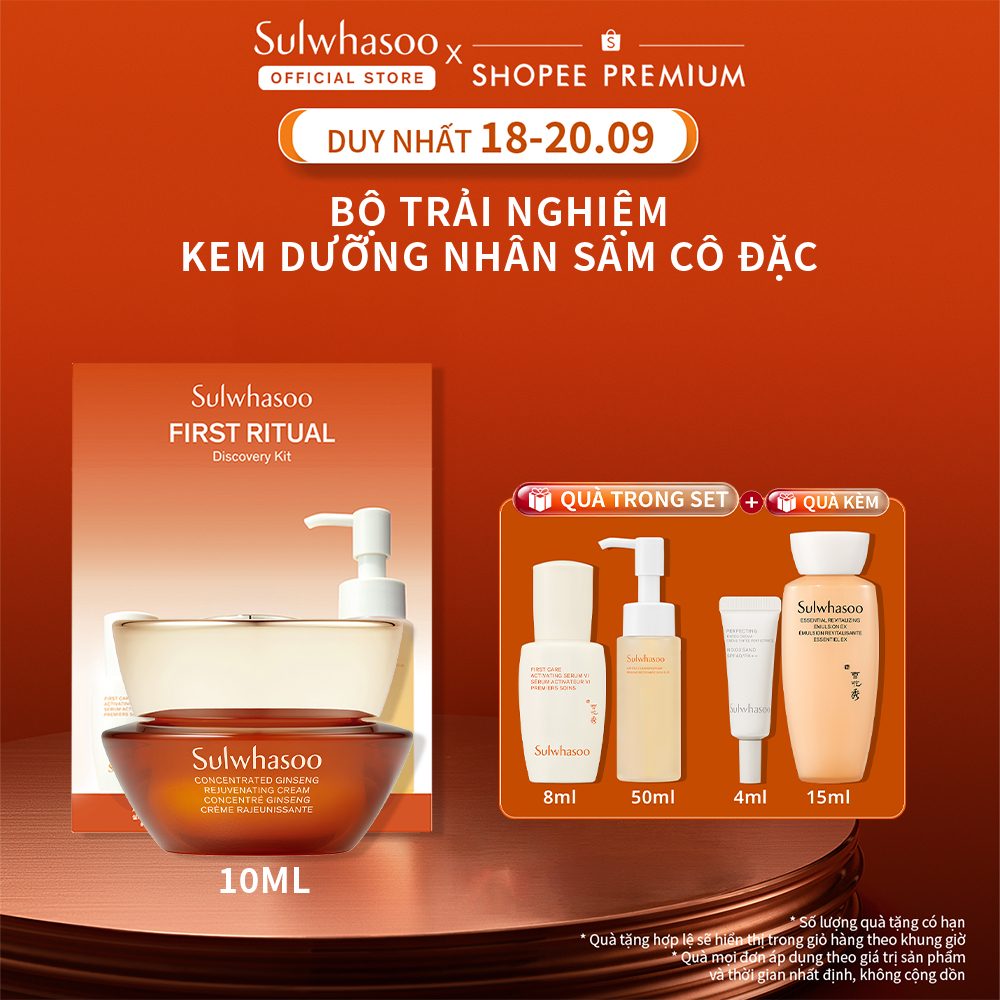 [ĐỘC QUYỀN SHOPEE] Bộ Kem Dưỡng Nhân Sâm Cô Đặc Dưỡng Da Săn Chắc 10ml - Sulwhasoo CGR Cream 10ml