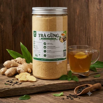 Trà Gừng Hòa Tan Nguyên Chất 500gr, Hỗ Trợ Tiêu Hoá, Chống Oxy Hoá Và Kiểm Soát Cân Nặng