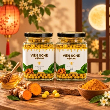 Viên Nghệ Mật Ong Honeyland 250g - Kết Hợp Tinh Bột Nghệ, Mật Ong Thiên Nhiên Nguyên Chất