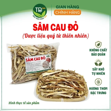 Sâm cau khô, sâm cau đỏ, sâm rừng Tây Bắc, 250 gr, thái lát, khô, sạch, thơm, nhiều công dụng tốt