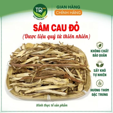 Sâm cau khô, sâm cau đỏ, sâm rừng Tây Bắc, 500 gr, thái lát, khô, sạch, thơm, nhiều công dụng tốt