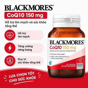 Viên Uống Bổ Tim CoQ10 Blackmores 30 Viên - Hỗ Trợ Tim Mạch Và Điều Hoà Huyết Áp