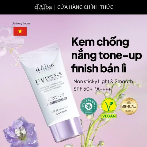 Kem chống nắng nâng tone Tím d'Alba White Truffle Tone Up Sunscreen 50ml (mới)