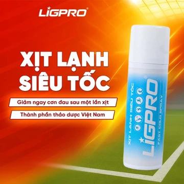 Chai Xịt Lạnh Giảm Đau Siêu Tốc Thảo Dược LIGPRO Giảm Đau Chấn Thương Sơ Cứu Thể Thao 300ml