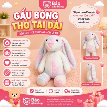 Gấu BÔNG THỎ JELLY CAT SIZE 90CM thú nhồi bông gấu bông thỏ cao cấp BẢO GẤU BÔNG