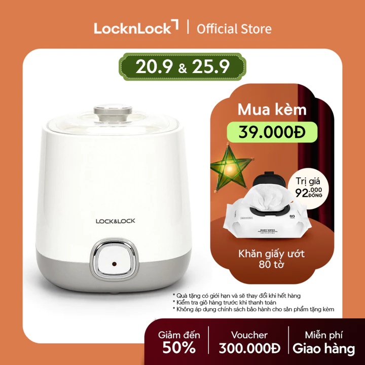 Máy làm sữa chua Lock&Lock EJY110SLV