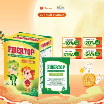 Chất xơ hòa tan Fibertop giúp Giảm Táo Bón hỗ trợ tiêu hóa, hấp thu tốt