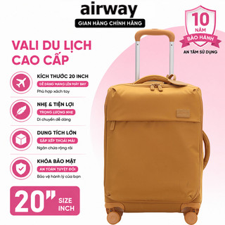 Airway Vali kéo siêu nhẹ 20 inch, vali chống nước, vali du lịch nhiều màu, vali xách tay máy bay, trọng lượng 2,3kg