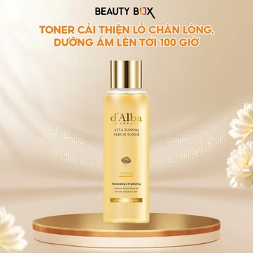 [BEAUTY BOX x d'Alba] Toner Cải Thiện Lỗ Chân Lông Và Dưỡng Ẩm lên đến 100H d'Alba Vita Toning Serum Toner 180ml