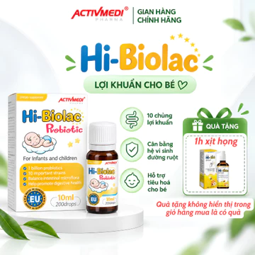 [ XH] Men vi sinh Hi Biolac, men vi sinh cho bé 10 chủng chuẩn Châu Âu giúp cân bằng hệ vi sinh