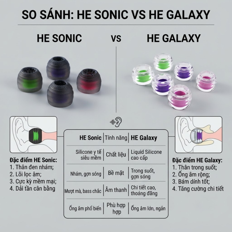 Tips tai Tangzu HE Sonic/ HE Galaxy, tăng trải nghiệm âm thanh - QMTECHSTORE | BigBuy360 - bigbuy360.vn
