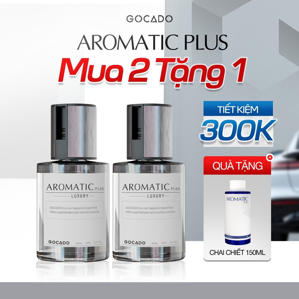 Nước Hoa Ô Tô Cao Cấp GOCADO AROMATIC Plus  Khử Mùi Hôi Xe Dung Tích 160ML