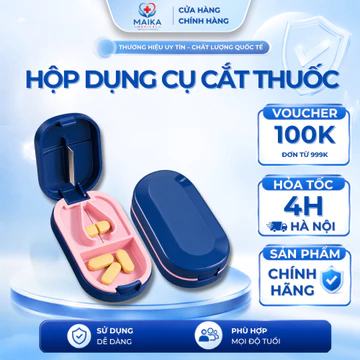Hộp Đựng Thuốc Dụng Cụ Cắt Thuốc Viên Nén Chính Xác, Chia Thuốc Tiện Lợi