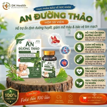 An Đường Thảo Giúp Ổn Định Đường Huyết, Giảm Mỡ Máu, Tiểu Đường Cao Huyết Áp (30 viên)