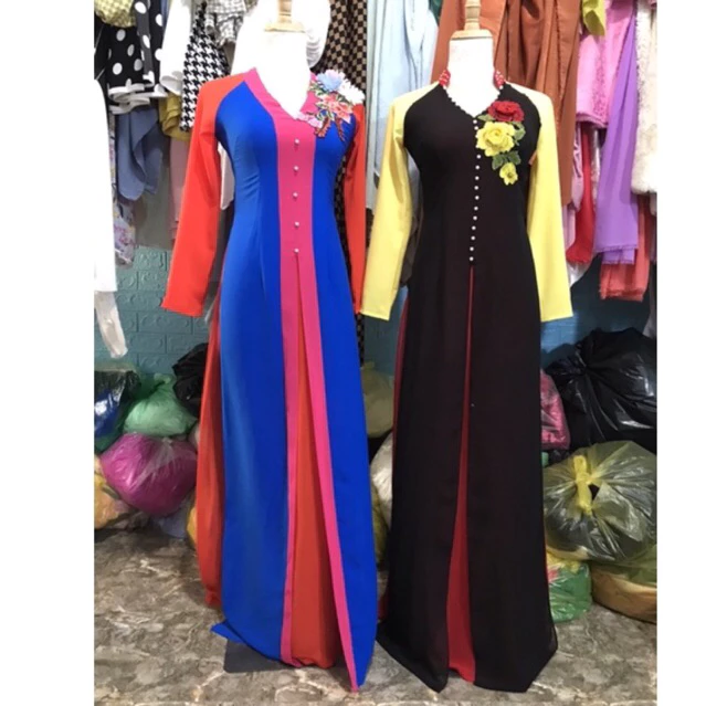 set áo dài tứ thân cách điệu