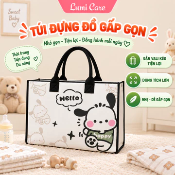 Túi Vải Đựng Đồ Cho Bé Gắn Vali Kéo, Túi Bỉm Sữa Đa Năng Đựng Đồ Mẹ Và Bé Du Lịch - HT867- HT391 - Lumi Care