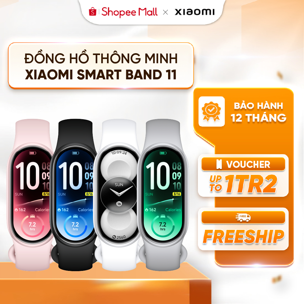 [MỞ BÁN] Đồng hồ thông minh Xiaomi Smart Band 11 - Màn hình AMOLED 1.72" - Theo dõi chỉ số giấc ngủ HRV | BigBuy360 - bigbuy360.vn