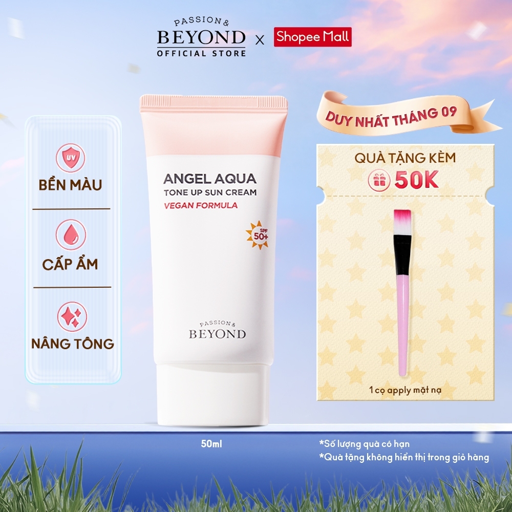 [Beyond Official] Kem chống nắng cấp ẩm nâng tone Beyond Angel Aqua Tone-up Suncream 50ml